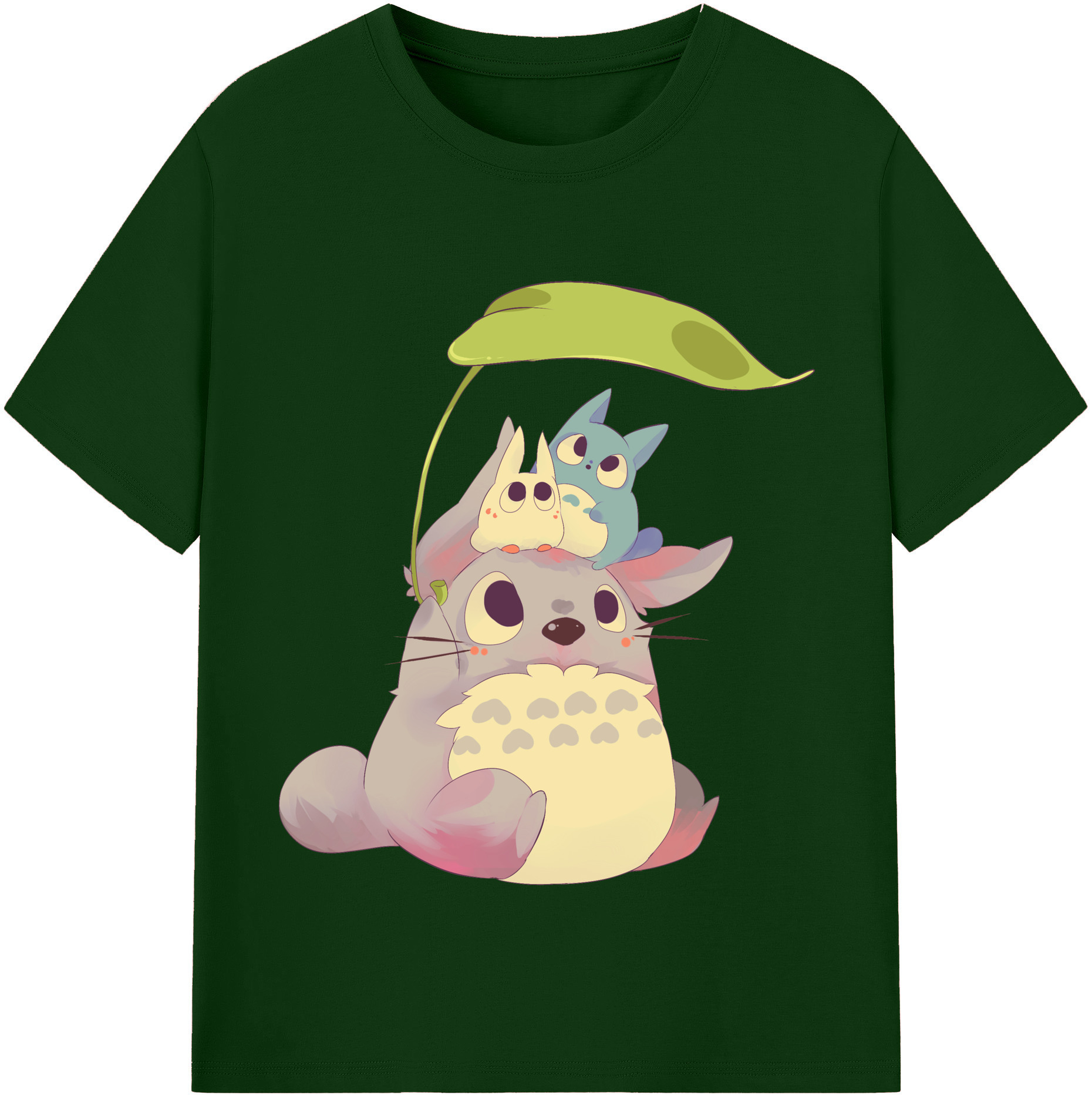 （画像用） となりのトトロ 草壁メイ 草壁サツキ My Neighbor Totoro Satsuki Kusakabe Mei Kusakabe 綿100％半袖Tシャツ（フロントプリント）